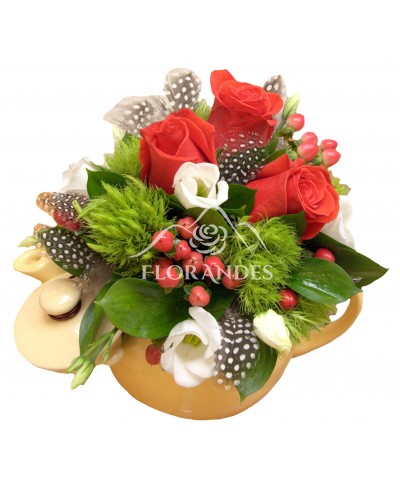 Ceainic trandafiri si garofite